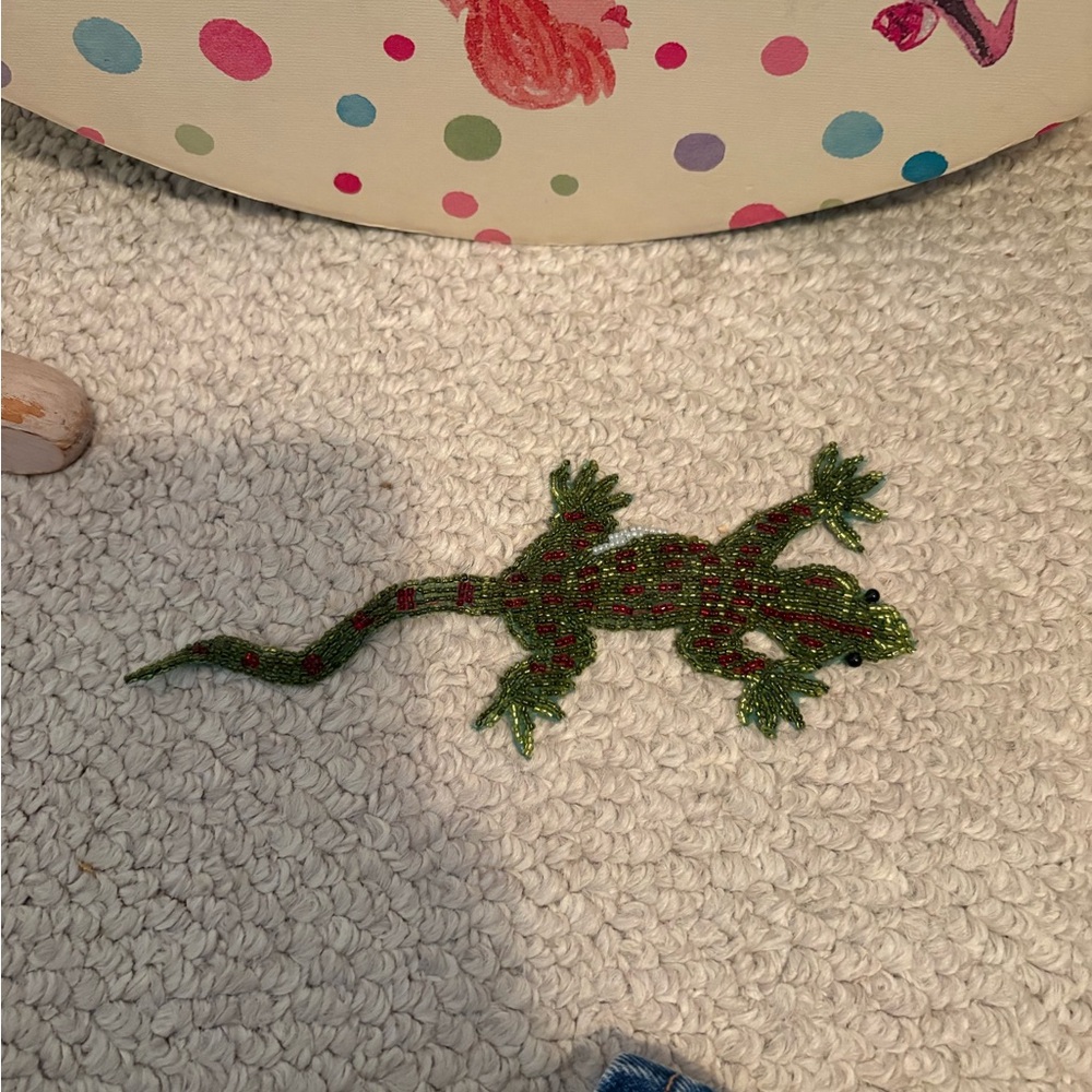 Beaded Gecko Lizard Patch New - image 1